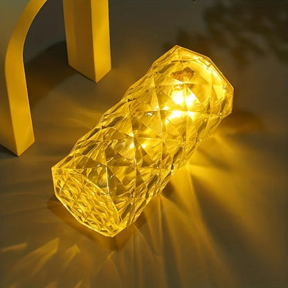 Rose Crystal Diamond Lamp